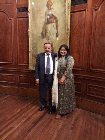 Honoured to accept invite for hi Tea with H.E.Yashwardhan Kumar Sinha, High Commissioner of India