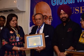 Honoured with Mahatma Gandhi Samman 2017 at House of Lords in London